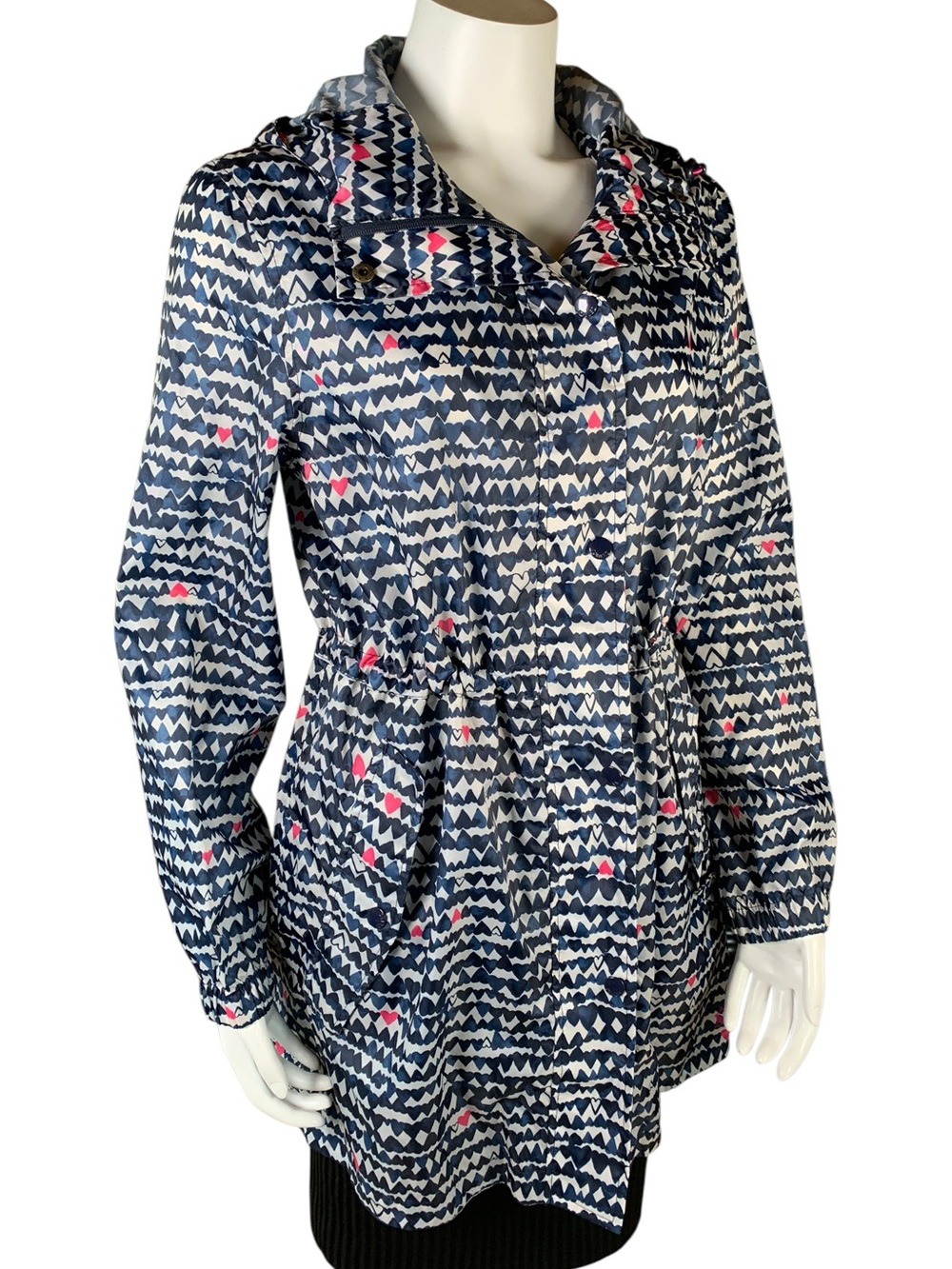 Joules Rain Collection Printed Waterproof Raincoat Women’s Size 6